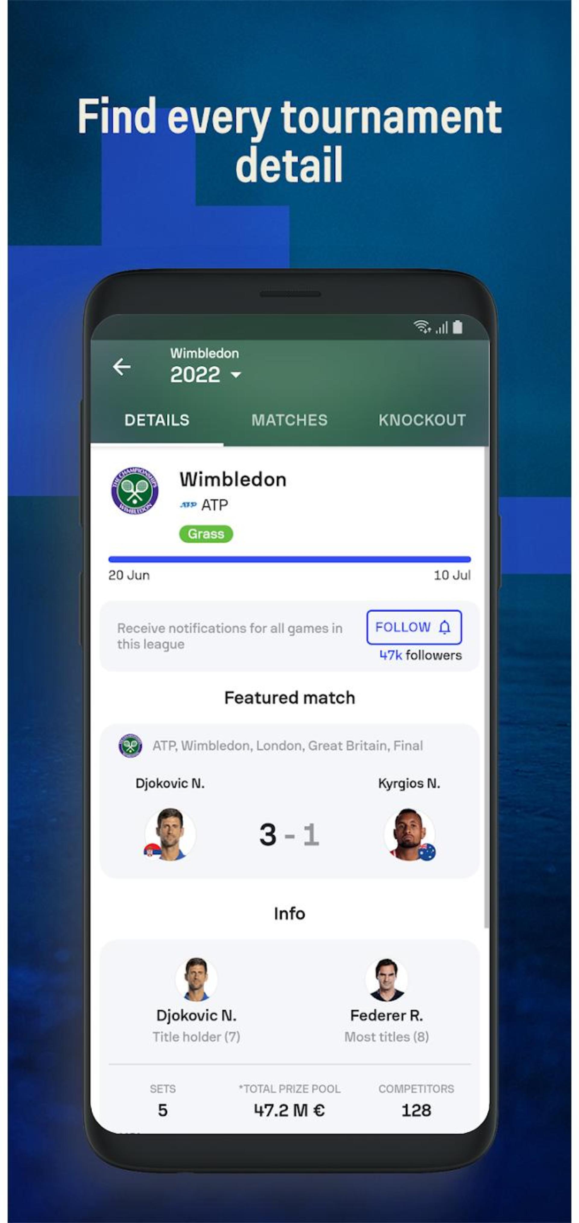 اپلیکیشن فوتبالی Sofascore 