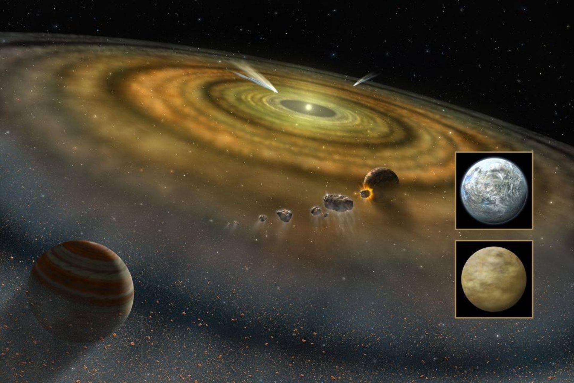 تشکیل سیاره های منظومه شمسی