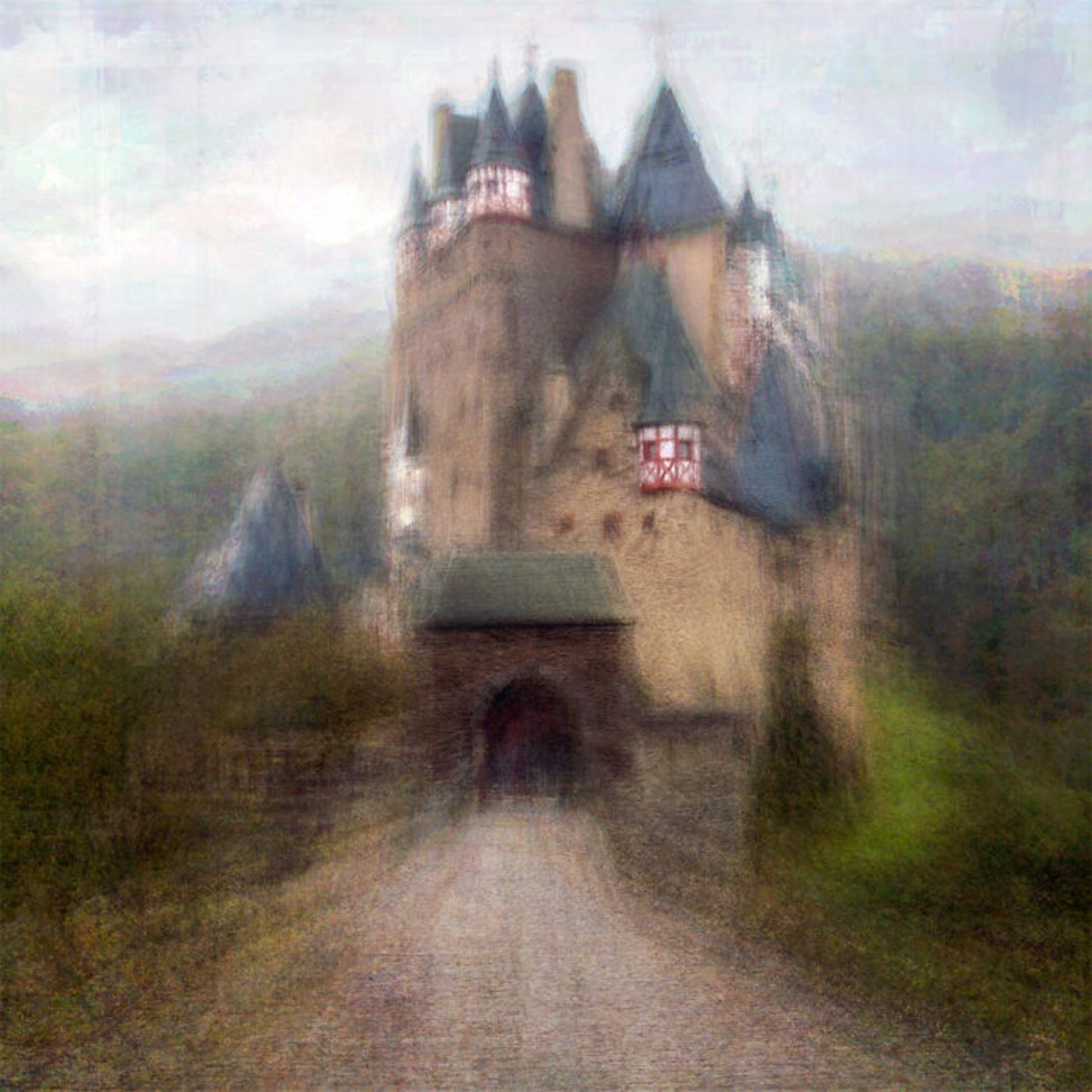 قصر آبی در طبیعت