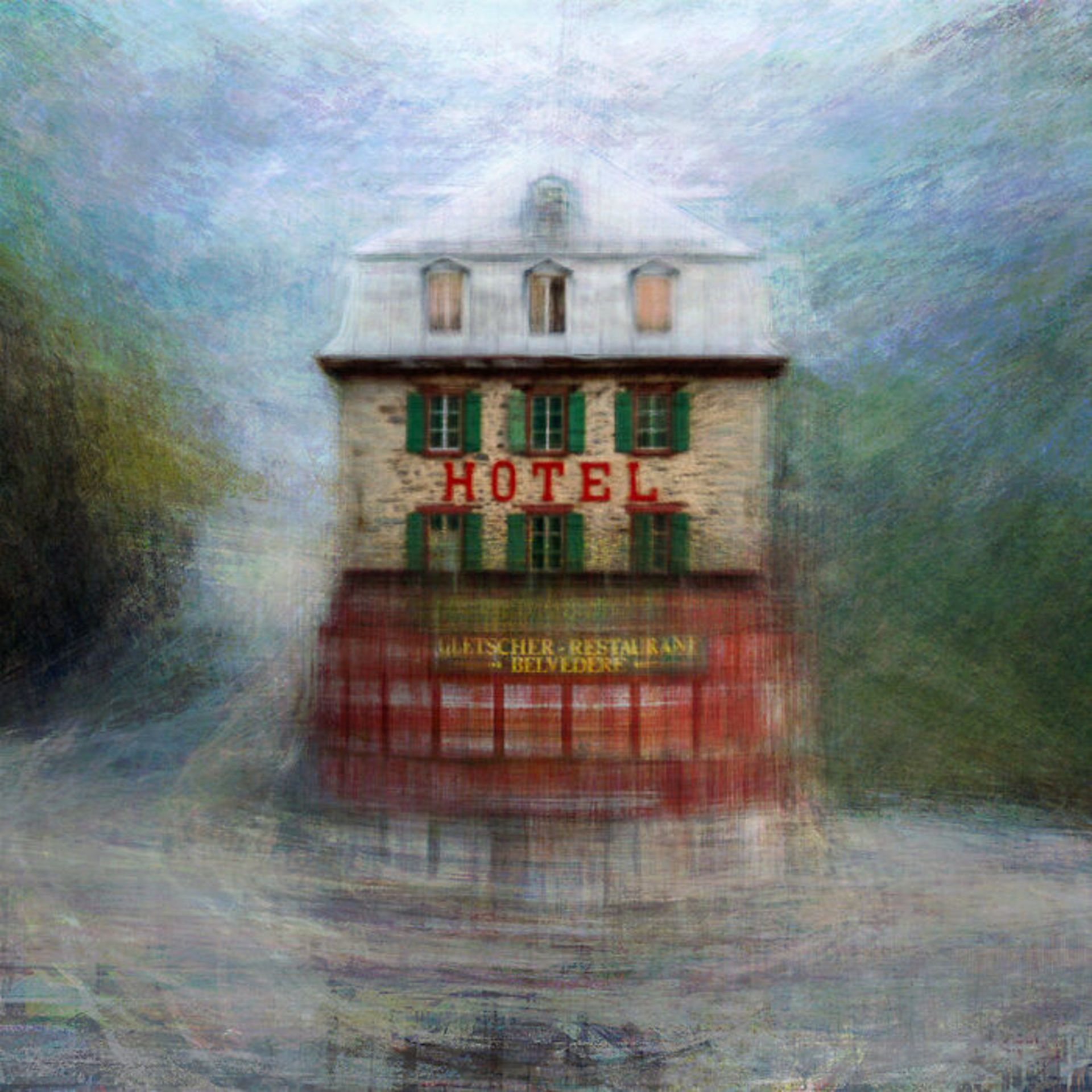 هتل کوچک در طبیعت