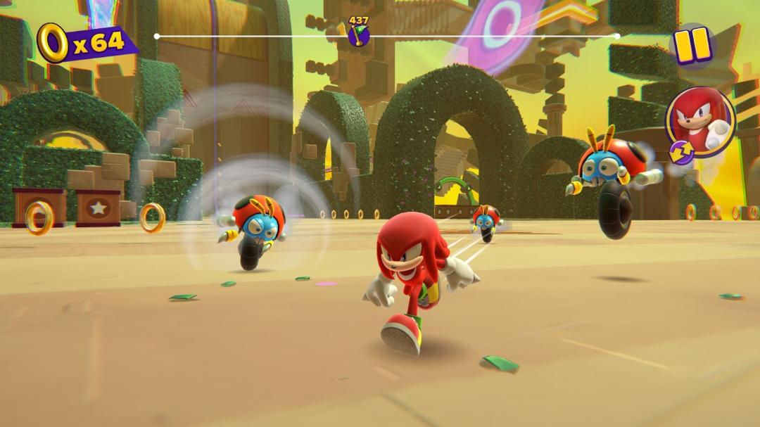 نمایی از بازی Sonic Dream Team در آیفون
