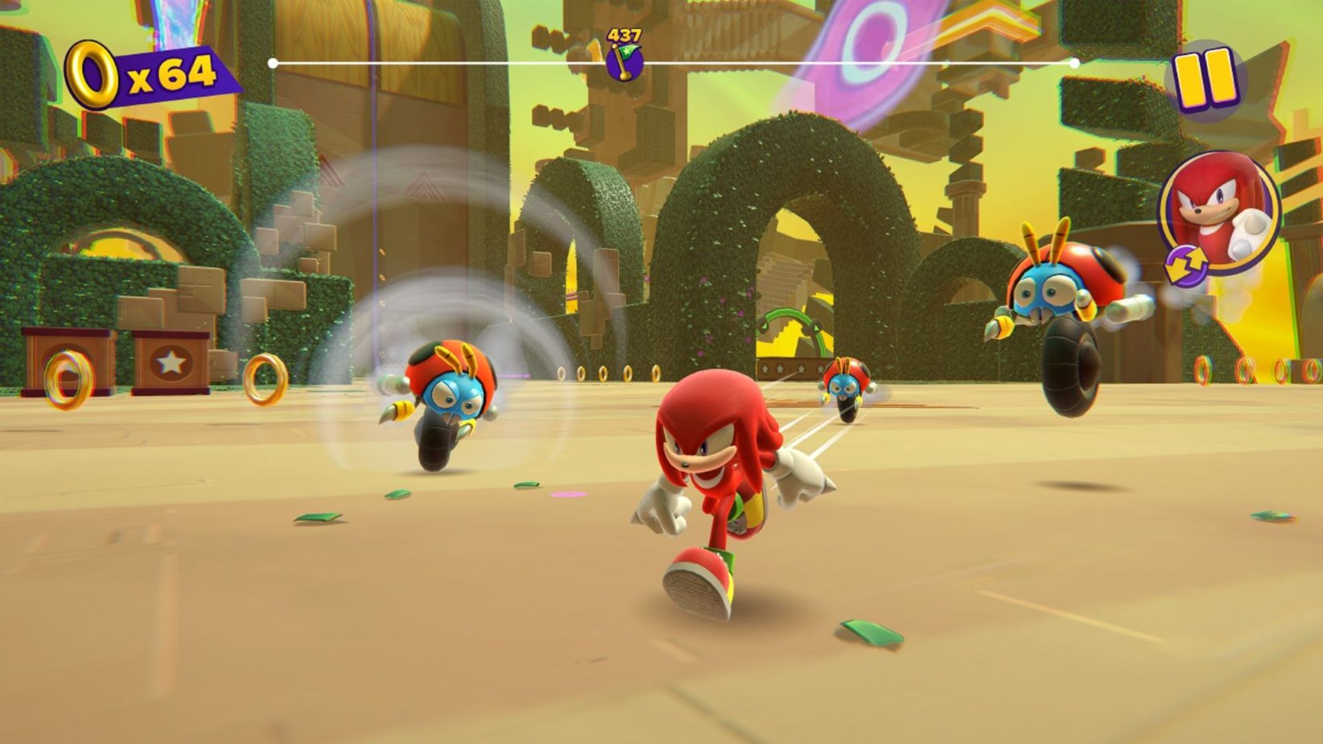 نمایی از بازی Sonic Dream Team در آیفون