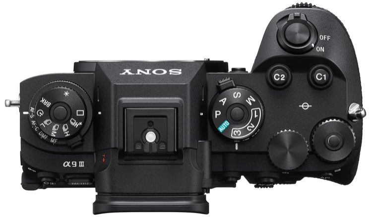 دوربین سونی Sony A9 III از نمای بالا