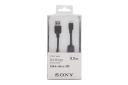جعبه کابل شارژ USB سونی Type-A به Micro-USB مدل CP-AB300 با طول 3 متر