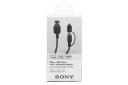 جعبه کابل شارژ USB سونی Type-A به Lightning+Micro-USB مدل CP-ABLP150 با طول 1.5 متر