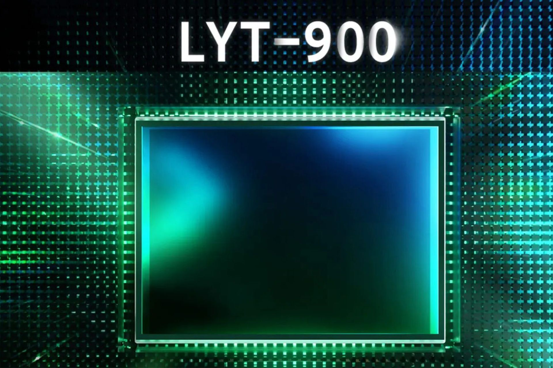 حسگر دوربین لیتیا LYT-900 با عنوان در پس زمینه‌ی سبز و مشکی