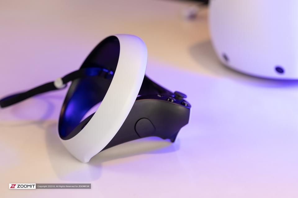 PlayStation VR2 virtual reality headset left controller