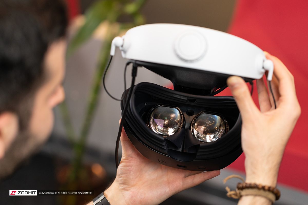 PlayStation VR2 virtual reality headset panel