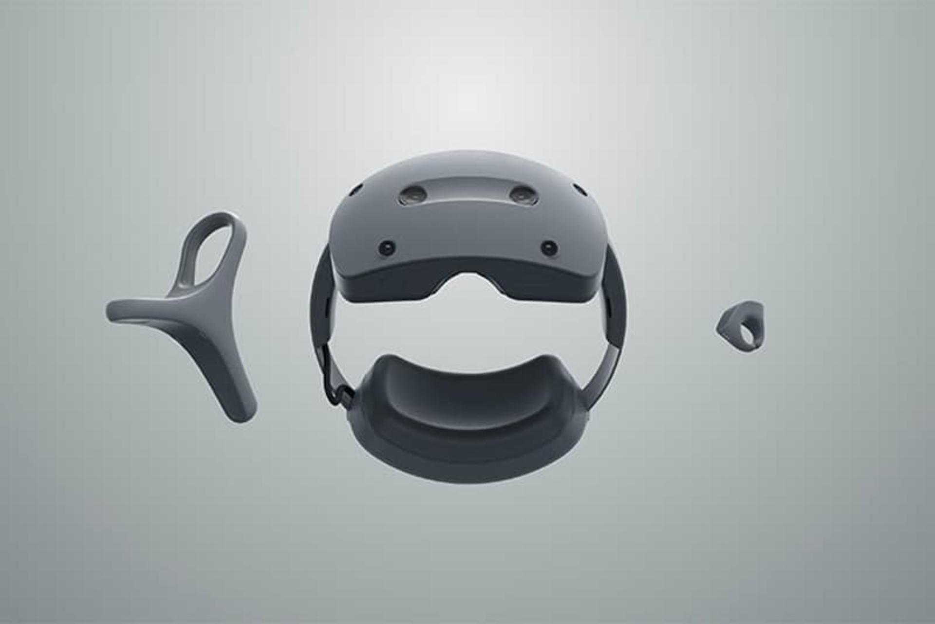 هدست واقعیت ترکیبی سونی Sony از نمای جلو رندر