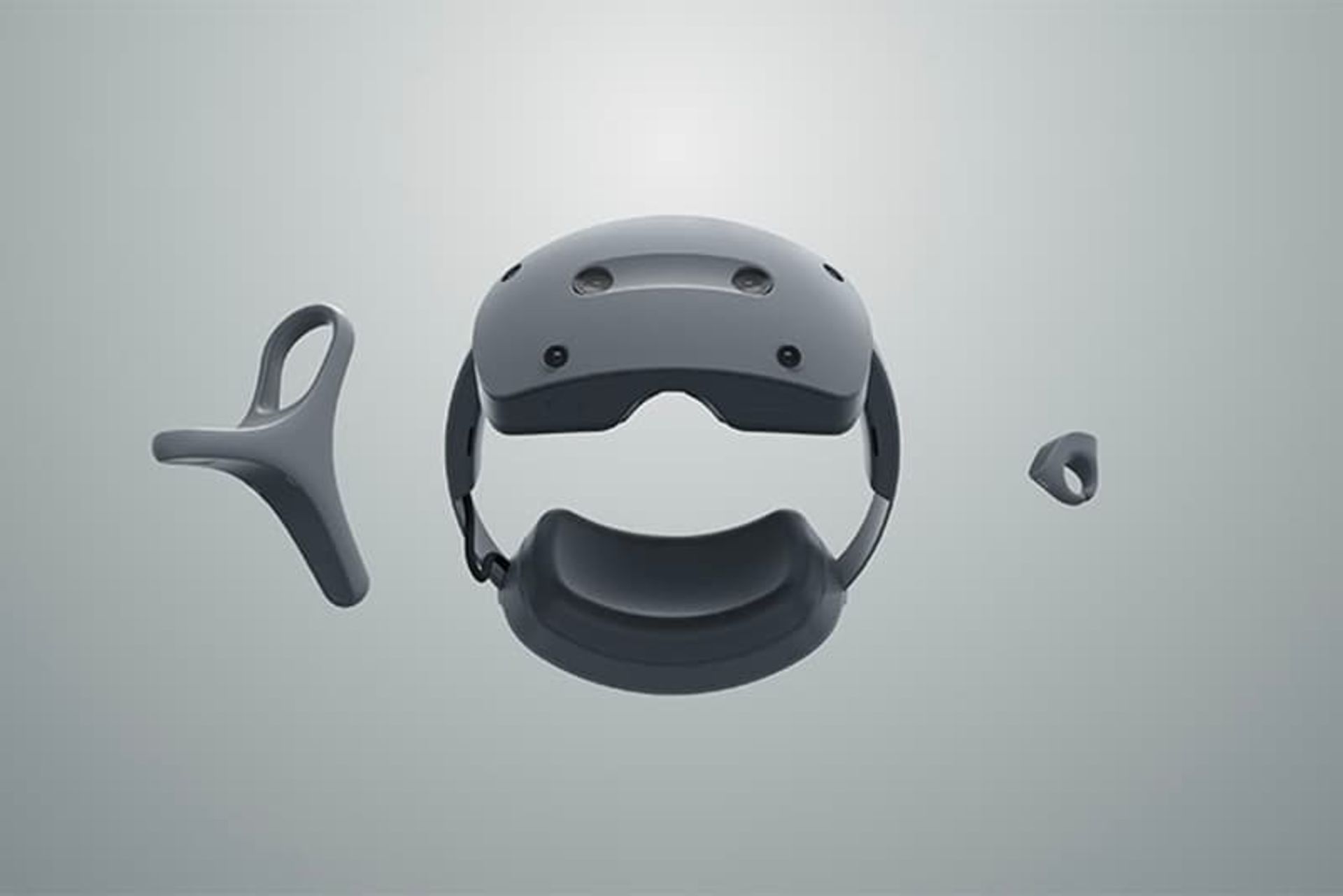 هدست واقعیت ترکیبی سونی Sony از نمای جلو رندر