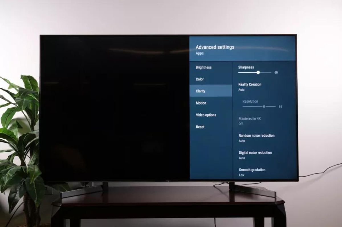 تنظیمات پیشرفته رنگ و روشنایی تصویر تلویزیون سونی