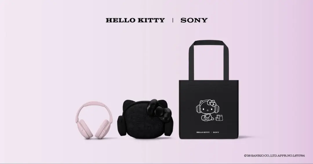 هدفون سونی (Sony) مدل XM4 با طرح اختصاصی هلو کیتی (Hello Kitty)