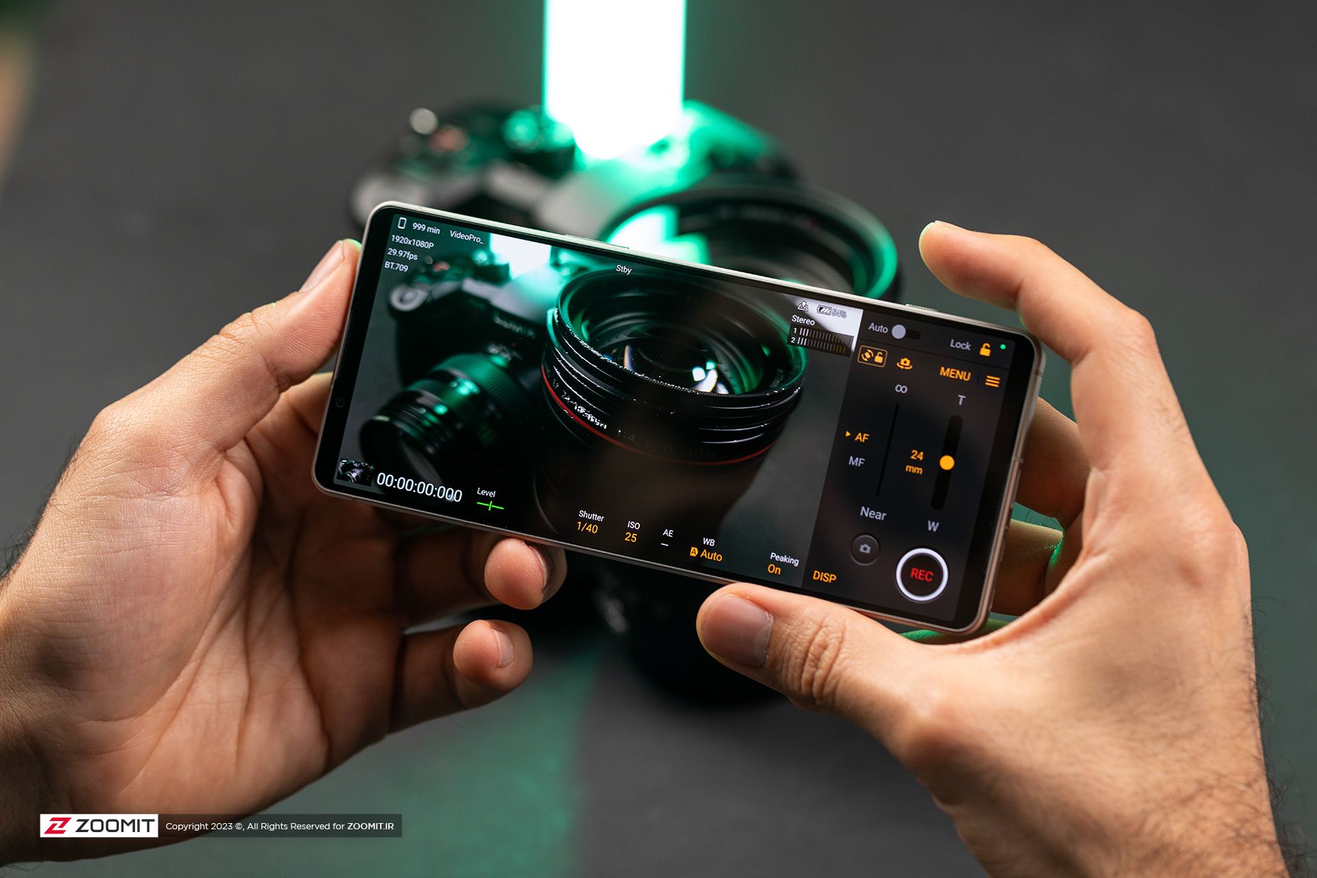 رابط کاربری نرم‌افزار دوربین اکسپریا ۱ مارک ۵ سونی - Sony Xperia 1 V