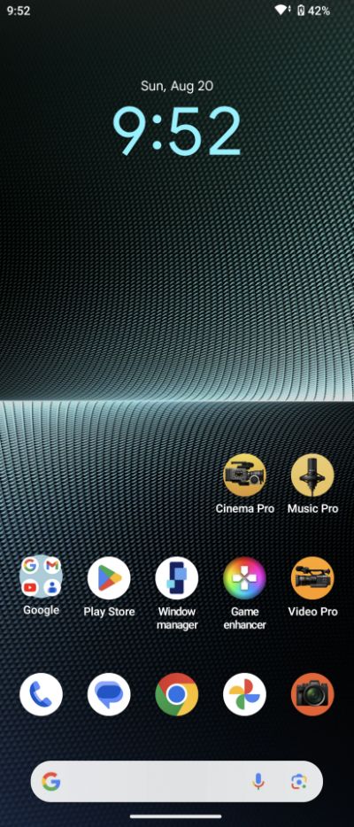 طراحی صفحه هوم در رابط کاربری Xperia UI سونی