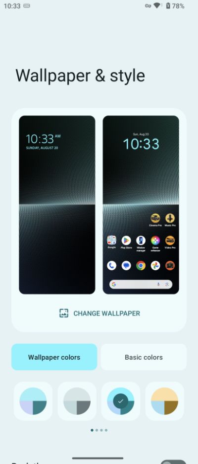 شخصی‌سازی ظاهر پوسته در رابط کاربری Xperia UI سونی