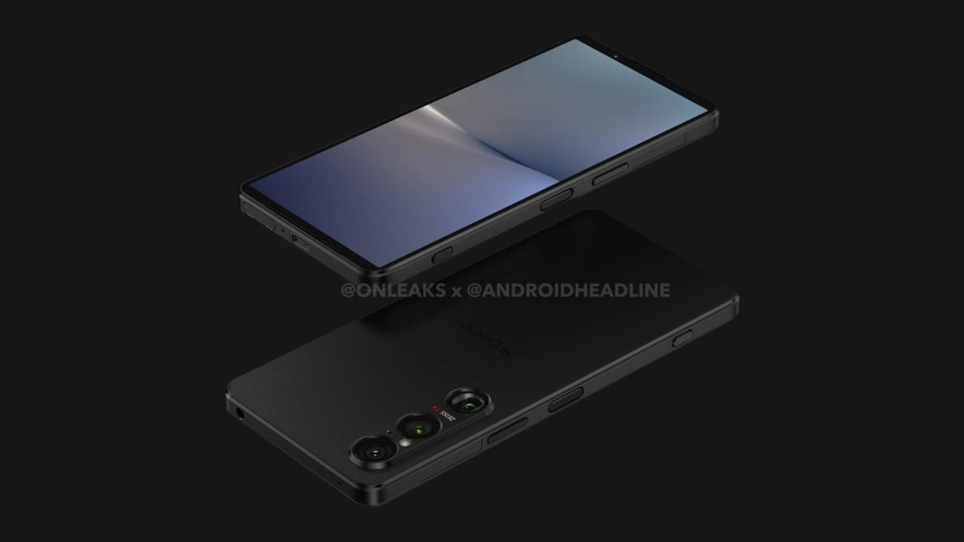 دو عدد گوشی Xperia 1 VI سونی معلق در هوا 