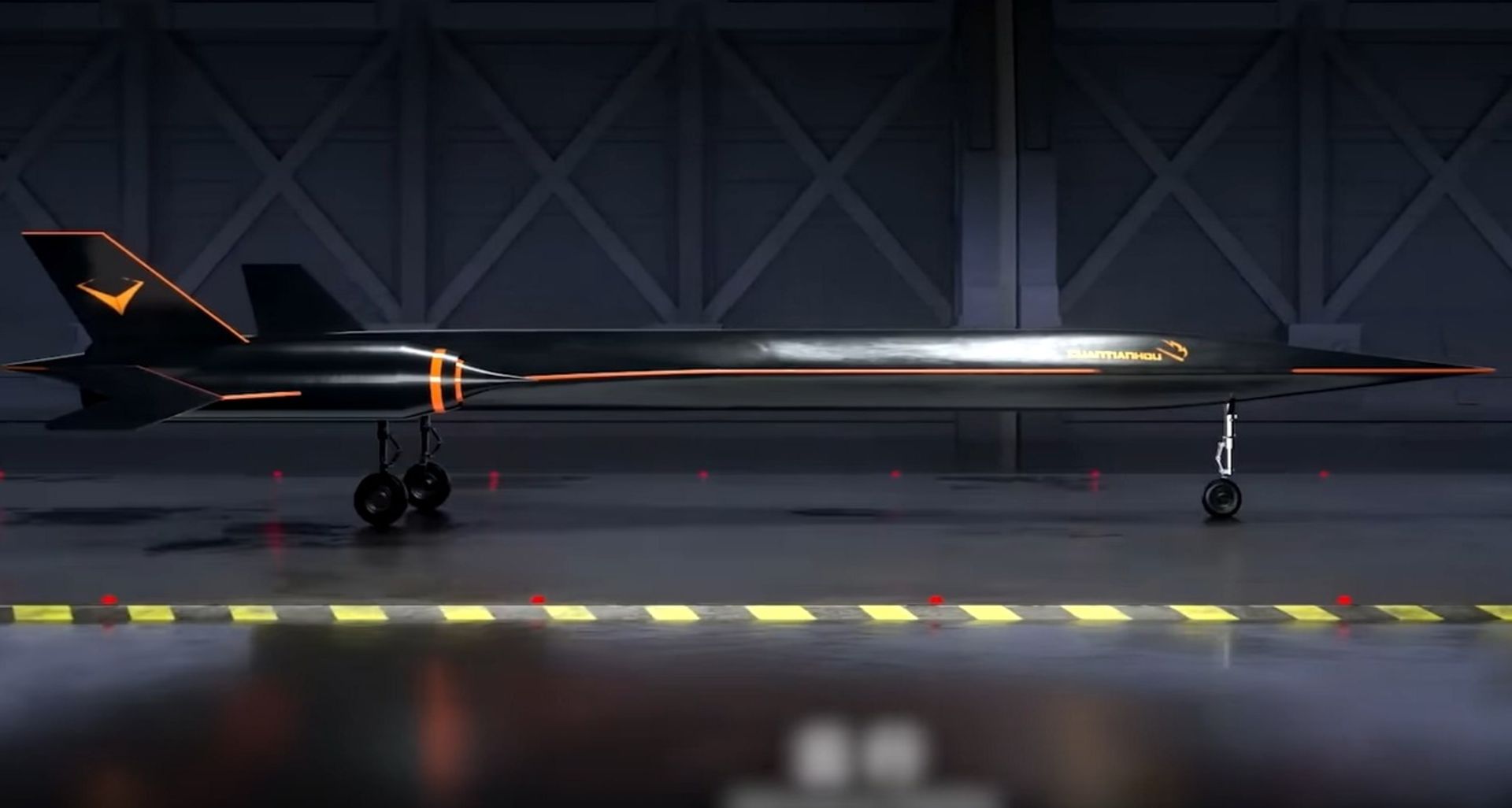 نمای جانبی هواپیمای مافوق صوت یون‌شینگ