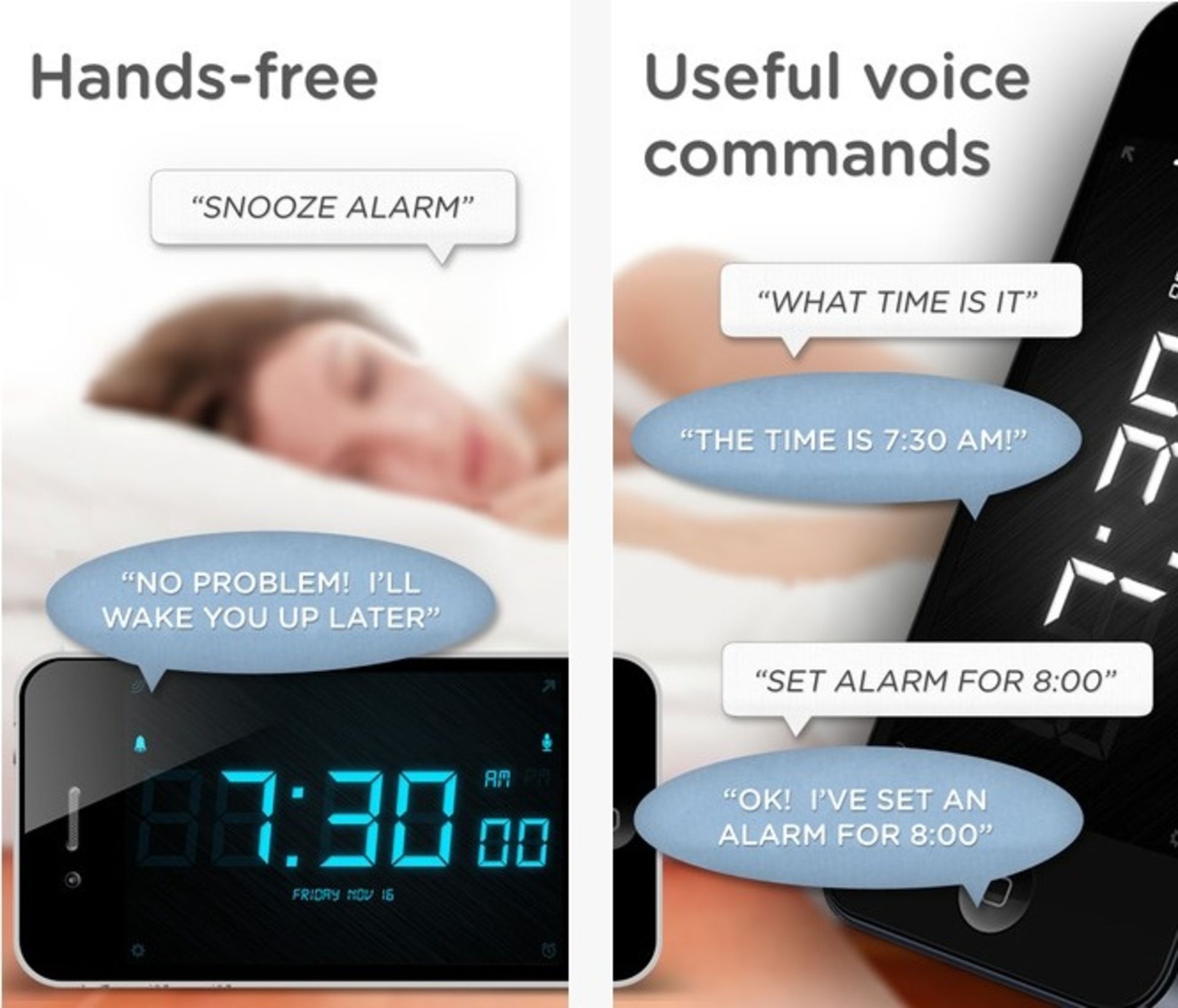 SpeakToSnooze Alarm Clock HD