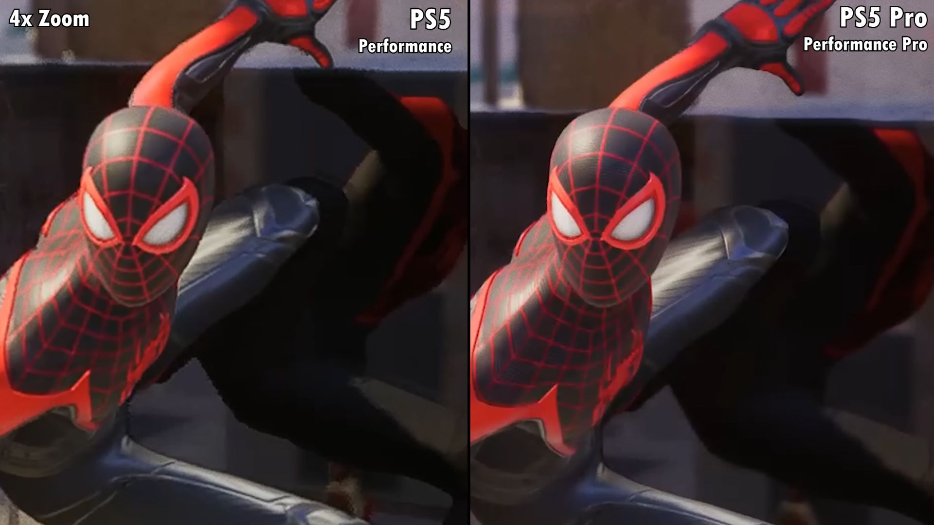 تفاوت گرافیکی بازی Spiderman 2 در حالت Performance - کنسول PS5 و PS5 Pro