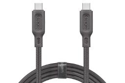 کابل شارژ USB اسپیگن Type-C به Type-C مدل DuraSync با طول 1.5 متر مشکی