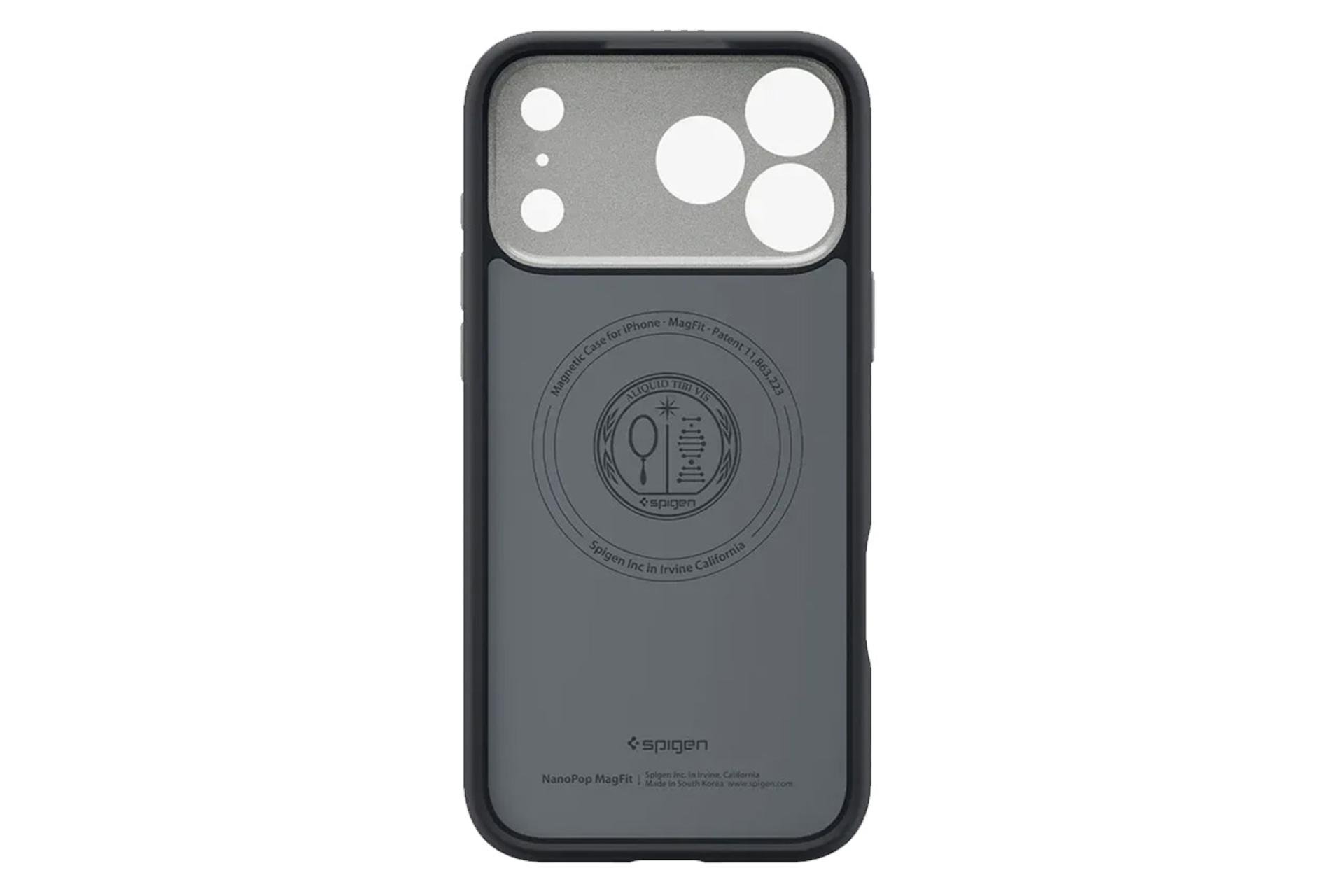 نمای داخل قاب گوشی اسپیگن مدل Nano Pop MagFit مناسب اپل iPhone 17 Pro Max