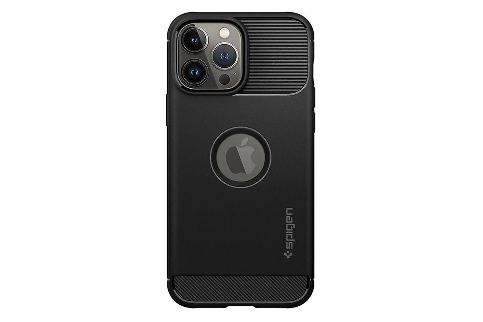 قاب گوشی اسپیگن Spigen Rugged Armor Apple iPhone 13 Pro Max نمای پشت