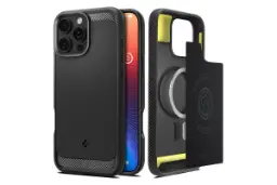 قاب گوشی اسپیگن مدل Rugged Armor MagFit مناسب اپل iPhone 16 Pro