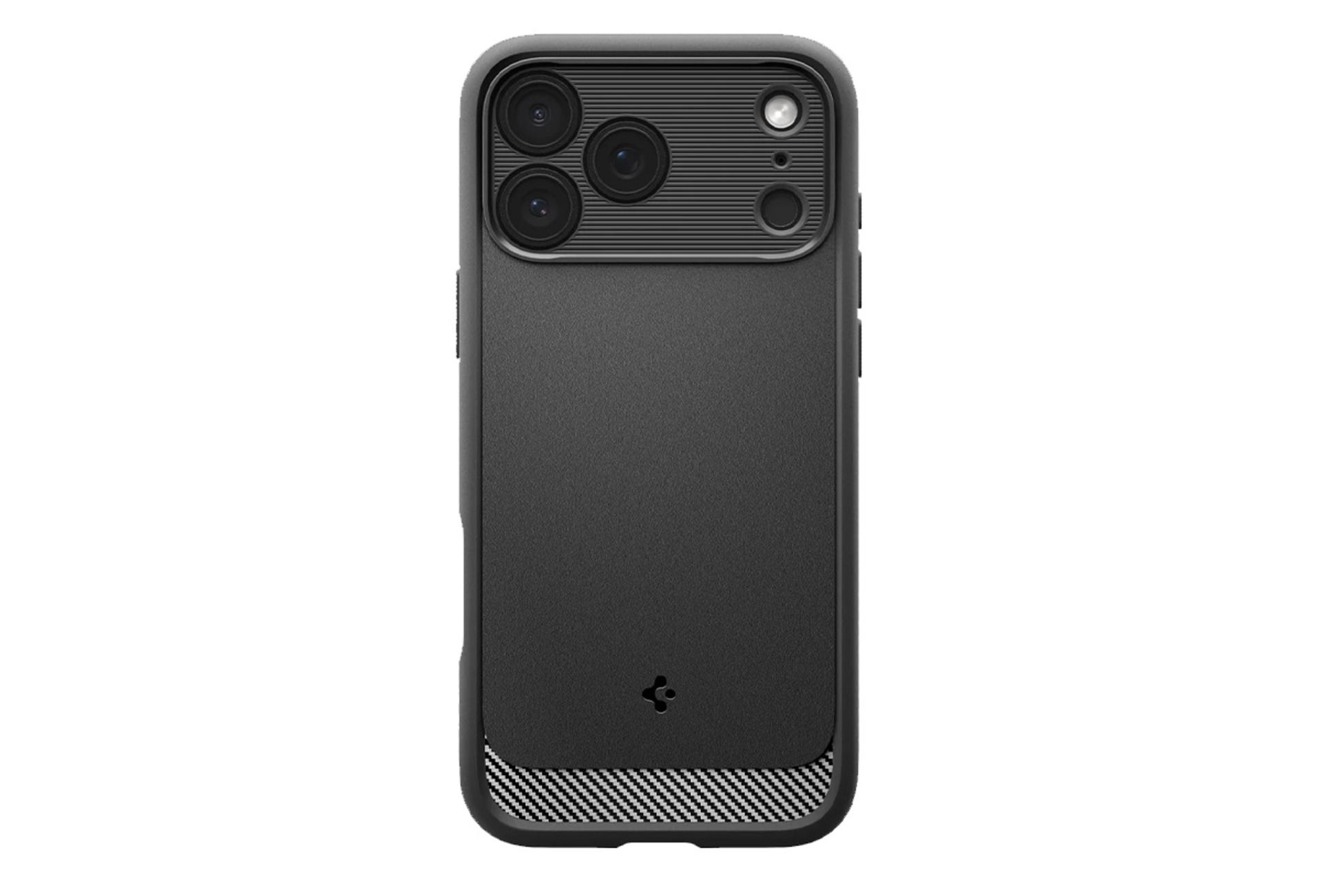 نمای پشت قاب گوشی اسپیگن مدل Rugged Armor MagFit مناسب اپل iPhone 17 Pro Max