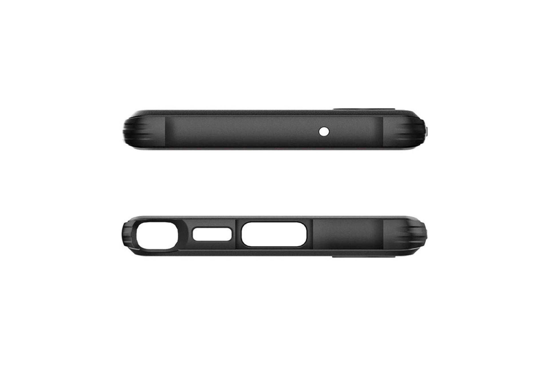 قاب گوشی اسپیگن Spigen Rugged Armor Samsung Galaxy S23 Ultra نمای زیر و بالا