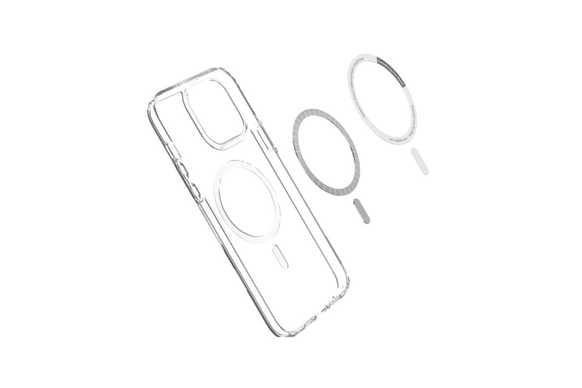 قاب گوشی اسپیگن Spigen Ultra Hybrid MagFit Apple iPhone 13 Pro Max نمای داخل