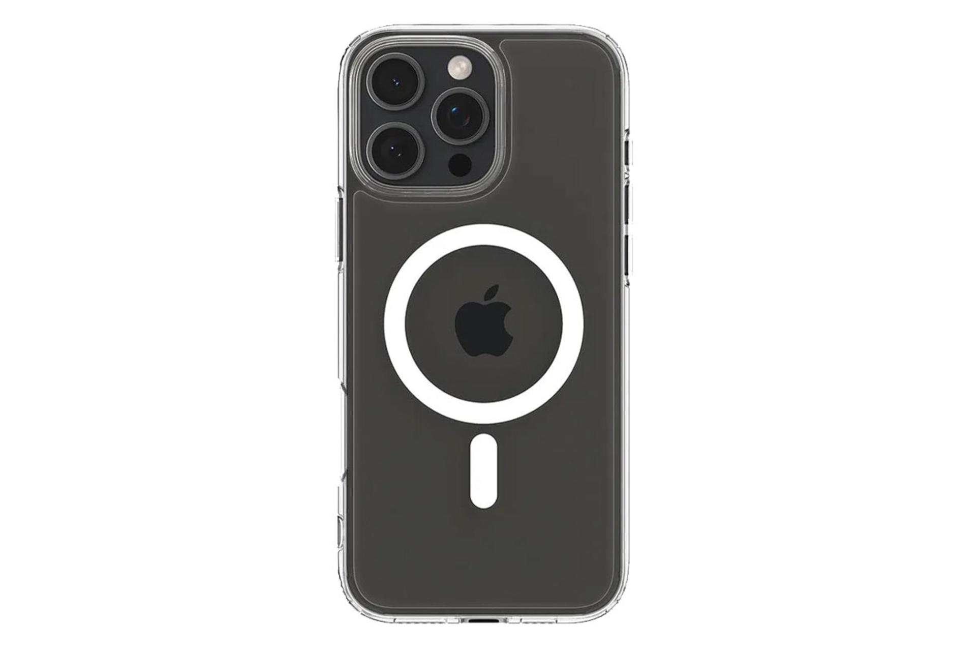 نمای پشت قاب گوشی اسپیگن مدل Ultra Hybrid T MagFit مناسب اپل iPhone 16 Pro