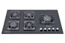 نمای جلوی اجاق گاز صفحه ای اسپرتج G502 رنگ مشکی