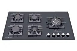 نمای جلوی اجاق گاز صفحه ای اسپرتج G502 رنگ مشکی