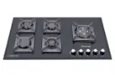 نمای جلوی اجاق گاز صفحه ای اسپرتج G505 رنگ مشکی