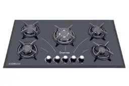 نمای بالای اجاق گاز صفحه ای اسپرتج G509 رنگ مشکی