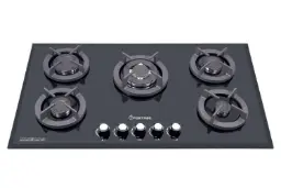 نمای جلوی اجاق گاز صفحه ای اسپرتج G513 رنگ مشکی