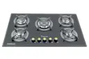 نمای جلوی اجاق گاز صفحه ای اسپرتج G530 رنگ مشکی