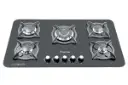 نمای جلوی اجاق گاز صفحه ای اسپرتج G537 رنگ مشکی