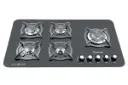 نمای جلوی اجاق گاز صفحه ای اسپرتج G538 رنگ مشکی