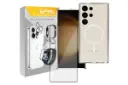 جعبه قاب گوشی اسپریگ مدل Clear Magsafe مناسب سامسونگ Galaxy S24 Ultra همراه با محافظ صفحه نمایش
