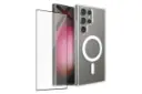 قاب گوشی اسپریگ مدل Clear Magsafe مناسب سامسونگ Galaxy S25 Ultra همراه با محافظ صفحه نمایش