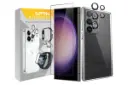 جعبه قاب گوشی اسپریگ مدل CLFL-Ring مناسب سامسونگ Galaxy S24 Ultra همراه با محافظ لنز و صفحه نمایش