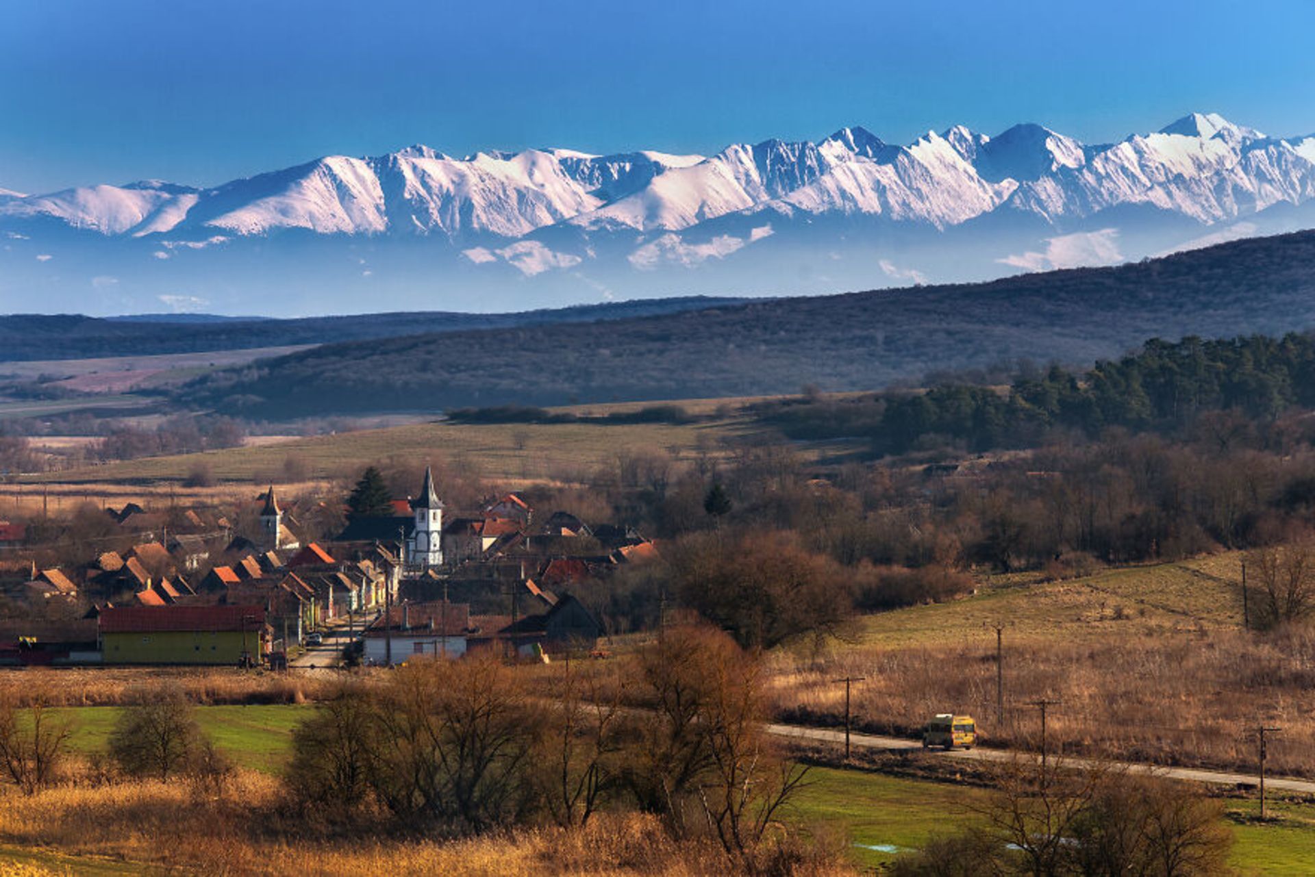 نمای کوهستانی در رومانی 
