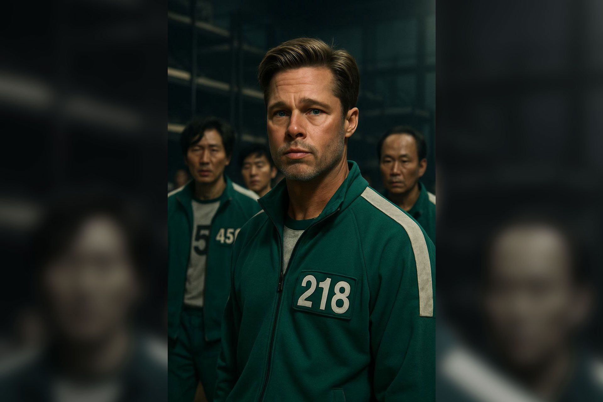 برد پیت در لباس اسکویید گیم در محیط بازی