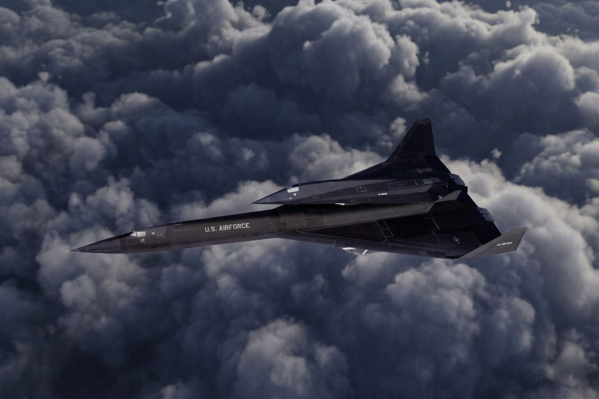 هواپیمای SR-75 Penetrator در حال پرواز در ارتفاع بالا