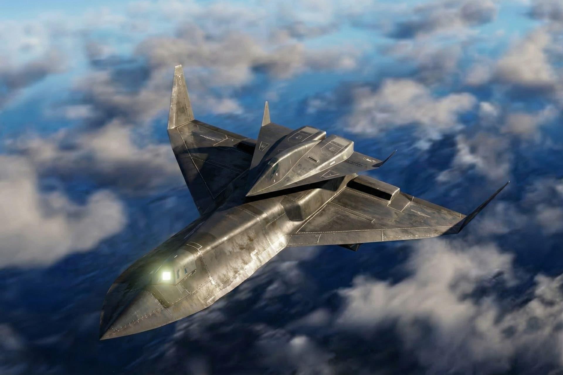 طرح هوش مصنوعی از هواپیمای SR-75