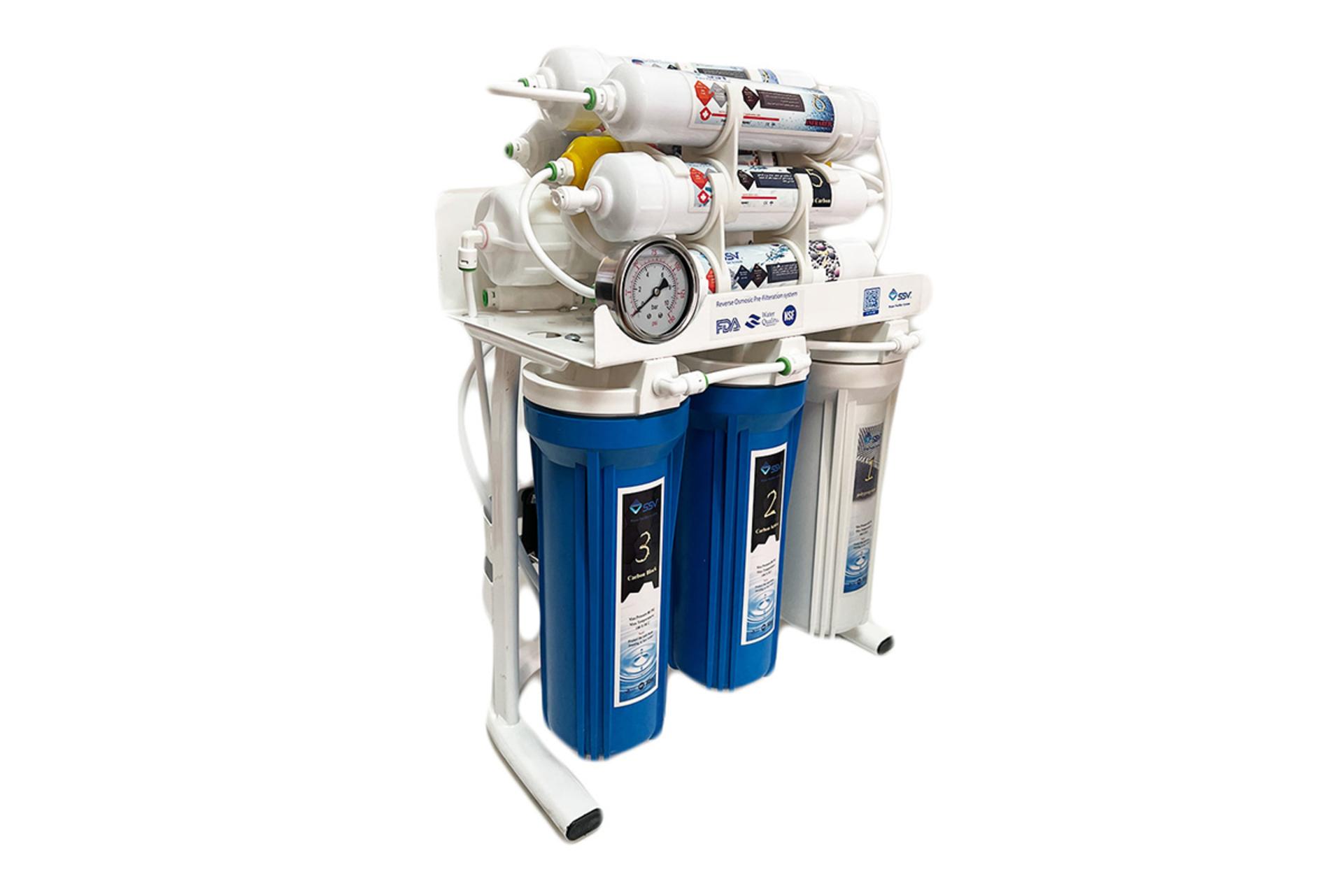 نمای کناری دستگاه تصفیه آب اس اس وی SSV BlueMaxTec X1150