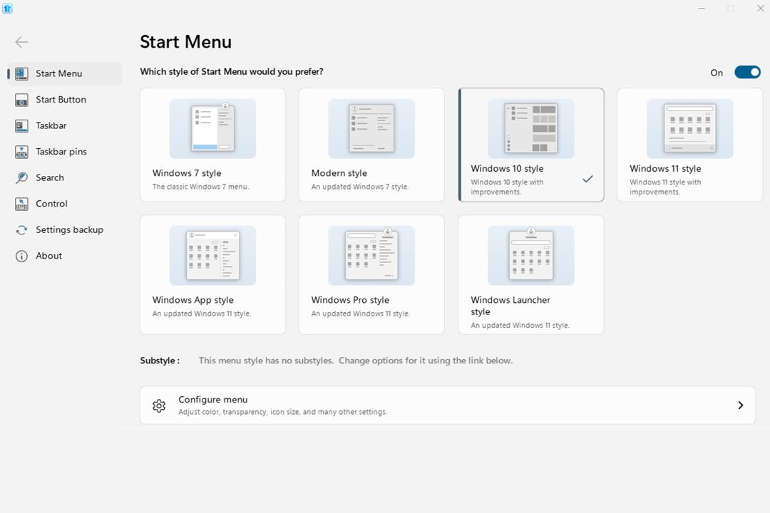 تغییر ظاهر ویندوز ۱۱ به ۱۰ با استفاده از Start11