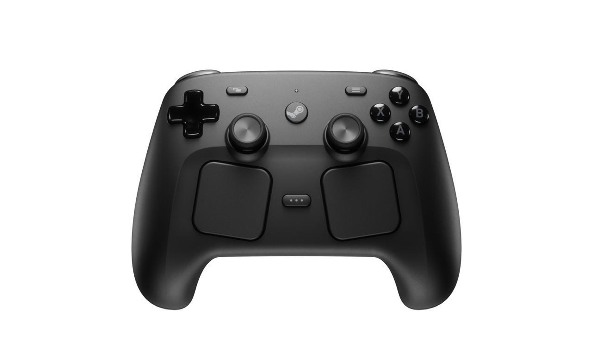 نمای جلویی دسته‌ی Steam Controller