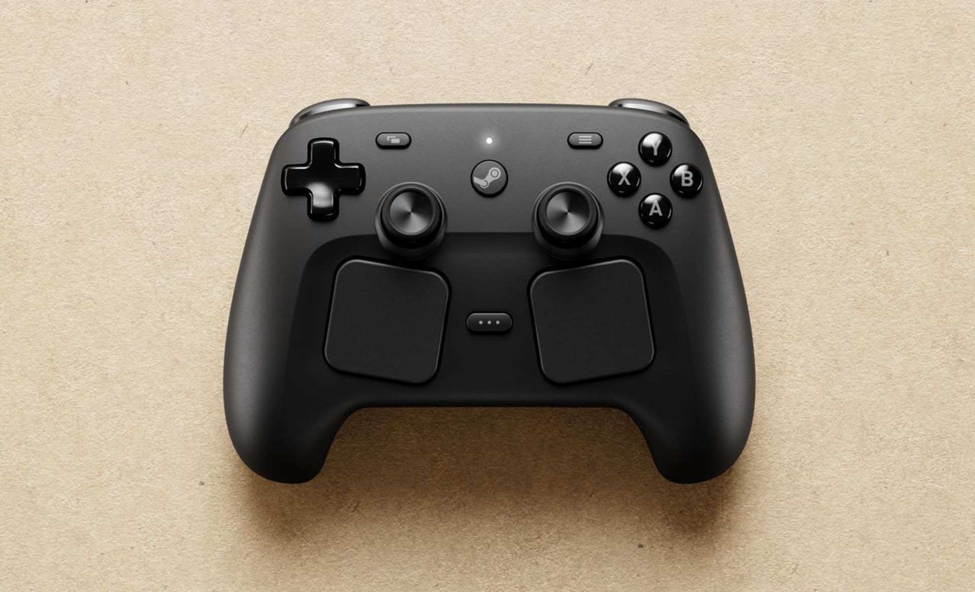 دسته‌ی Steam Controller در رنگ مشکی